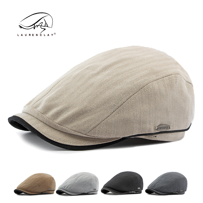 Boina transpirable delgada de primavera y verano para hombres y mujeres con el mismo estilo British Retro Fashion Frontier Sombrero de visera Sombrero de pintor Tendencia