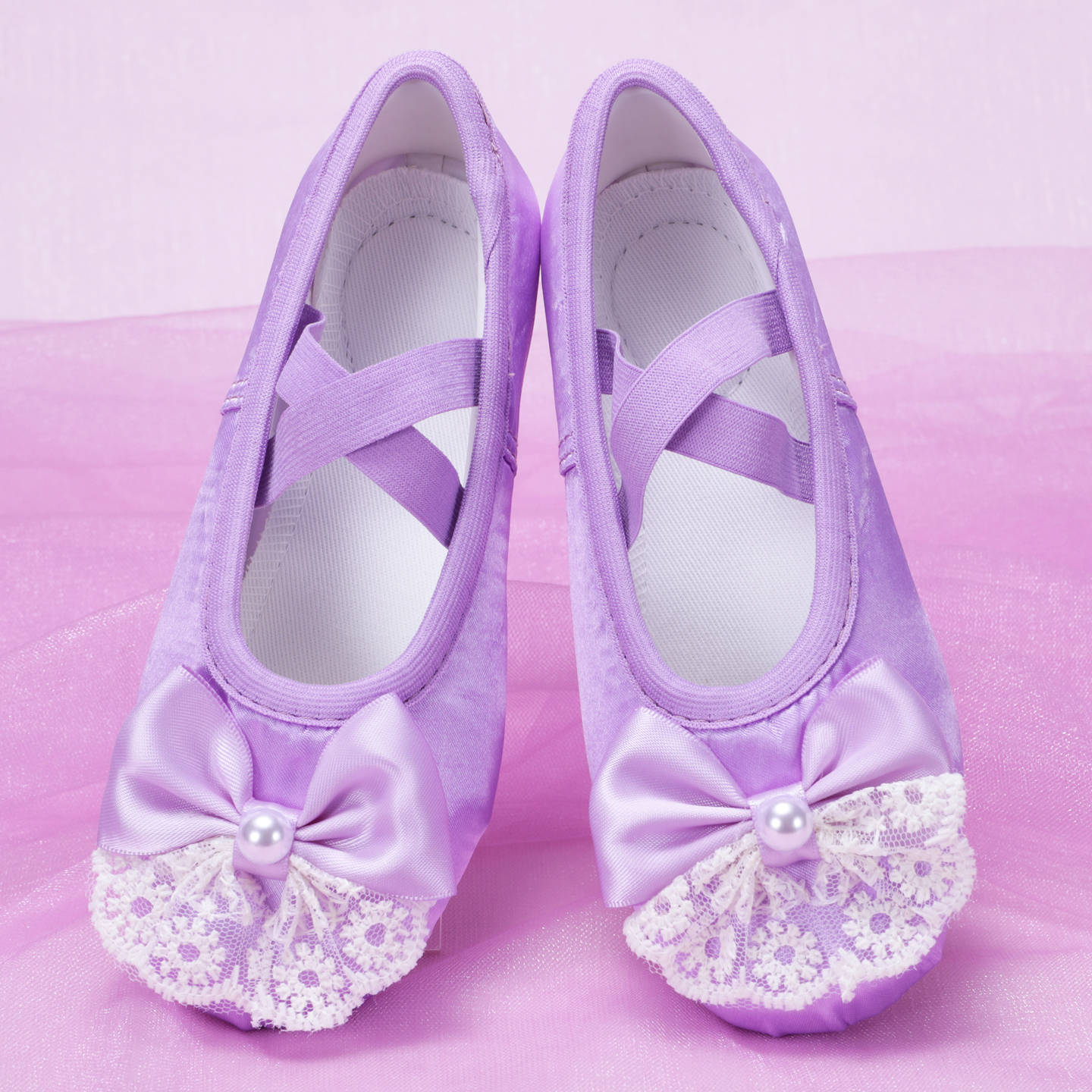 Purple Kidsren's Dance Shoes, Cute Girls' Ballet Body Cat Claw Shoes, New Kindergarten Performance Shoes 8153