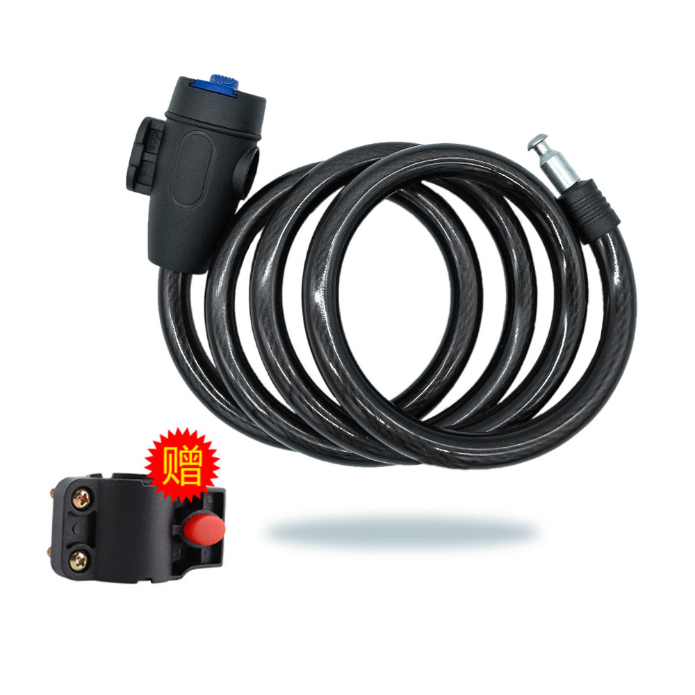 Cerradura antirrobo de bicicleta gruesa con soporte anti-shear cerradura de llave de vehículo eléctrico cerradura de anillo cerradura de bicicleta image 14