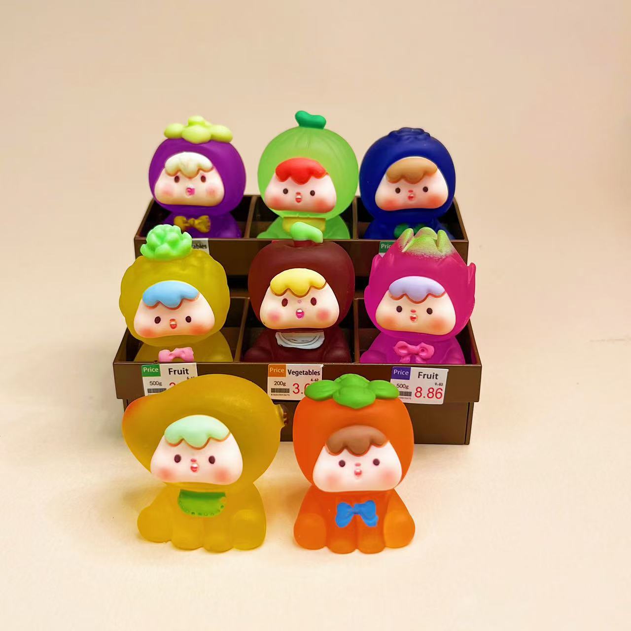 4세대 과일자이즈 반투명 야광 누드 의상