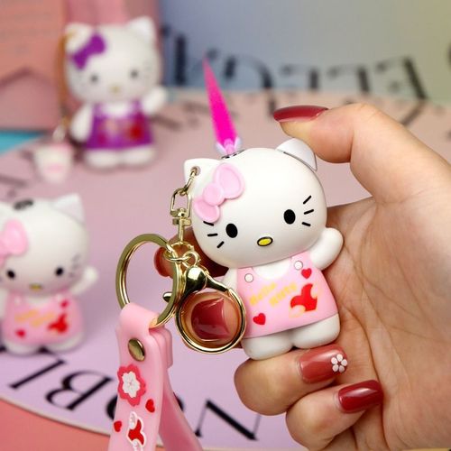 Hello Kitty figure keychain lighter hello kitty Sanrio figure red flame gas lighter