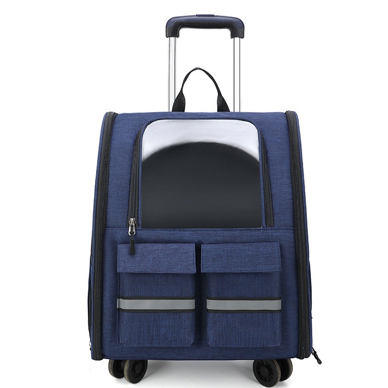 Bolsa para gatos para mascotas Fuera de la maleta portátil para mascotas Bolso para mascotas transpirable de viaje Bolso para mascotas Bolso para gatos con tirantes de gran capacidad