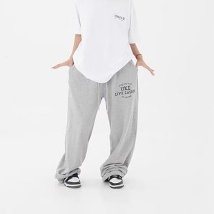 Girls' Spring Thin Nicking Casual Pants Running Pants Fashion Knitted Cotton Trendy Brand Sweatpants