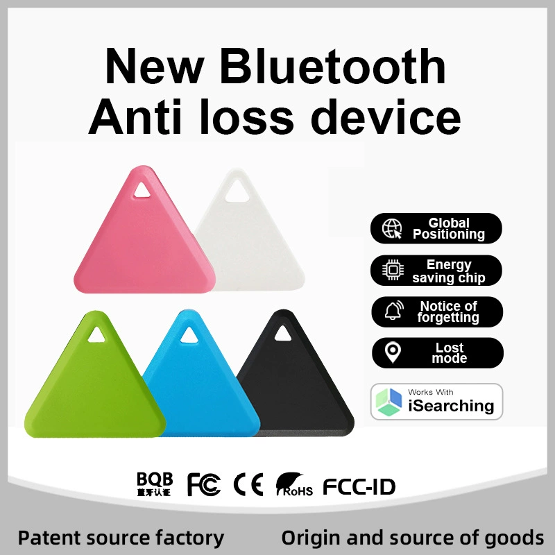 Треугольник Bluetooth с защитой от потери интеллектуальное отслеживание позиционирования Двусторонняя анти-потерянная сигнализация наружное напоминание устройство против потери домашних животных