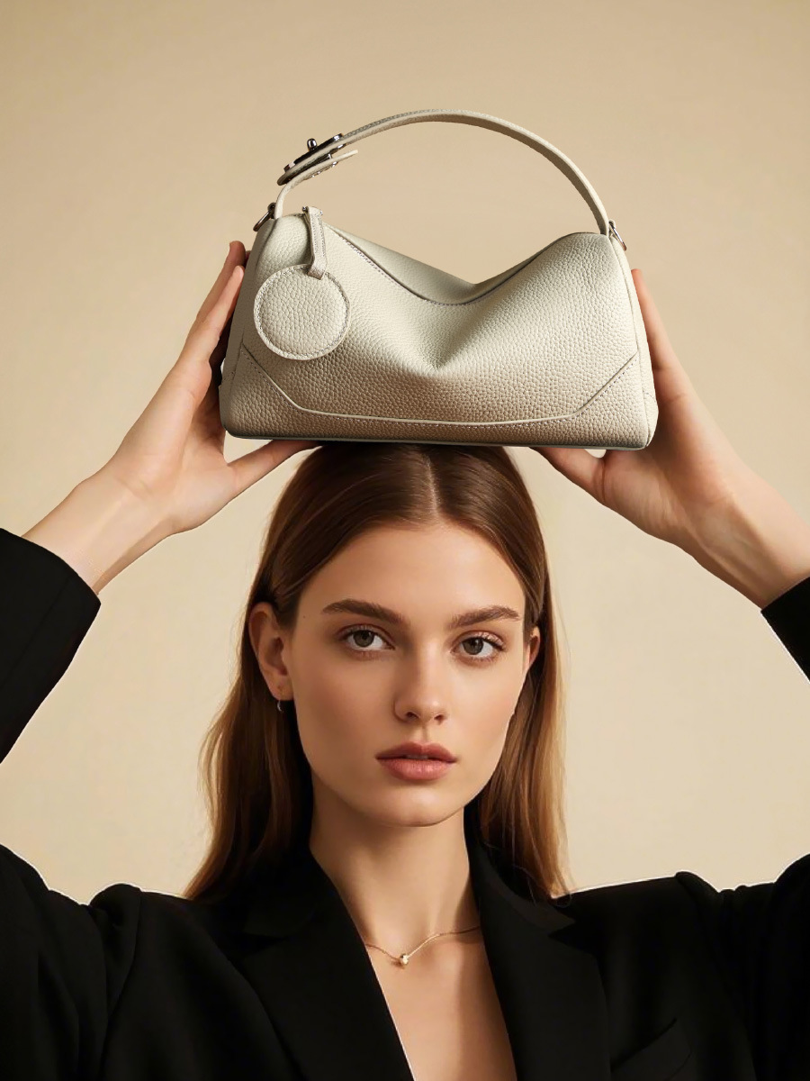 TOGOトップ層牛革女性バッグファッション真皮クロスボーダーボストンバッグ