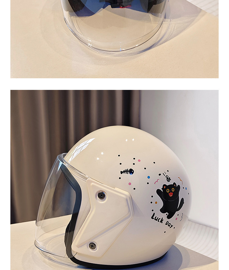 3C National Standard Certified Cute Electric Vehicle Helmet for Women, High-Looking, Sun-Protective, All-Season Warm-Keeping Safety Helmet, Motorcycle Helmet