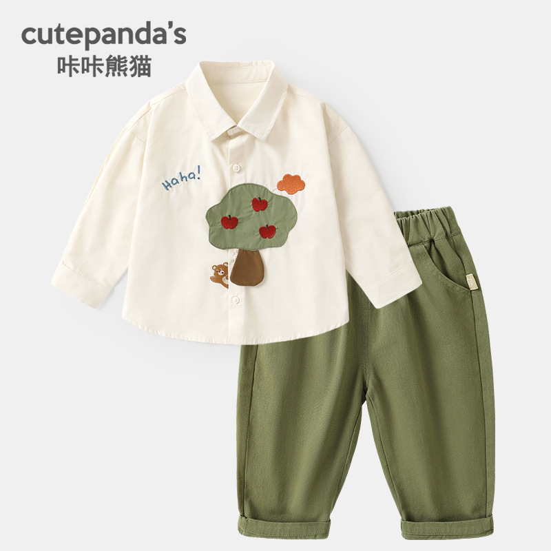 Children's autumn shirt for boys for leisure