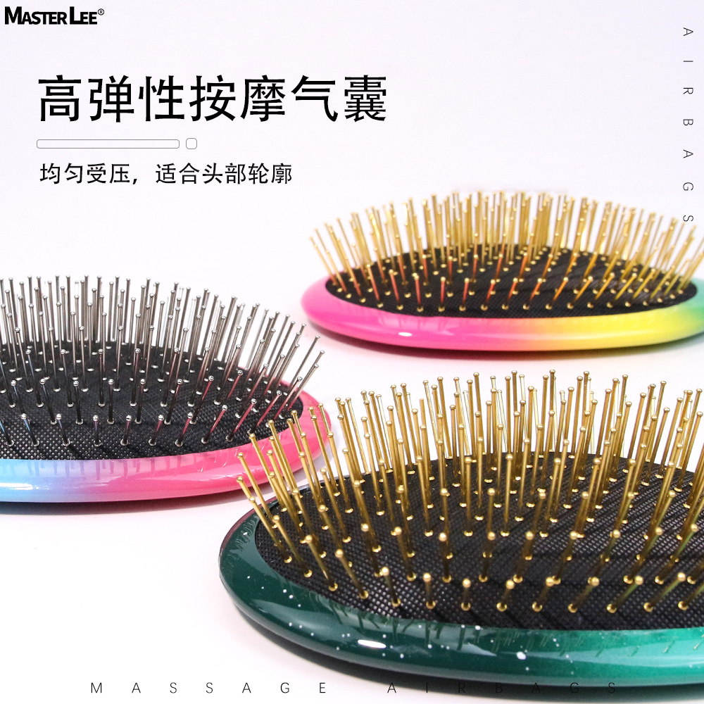 peine de cabello de cerdo aire pein redondo para niñas cuidado del cabello casero peine de cabello masaje de cabeza airbag peine al por mayor