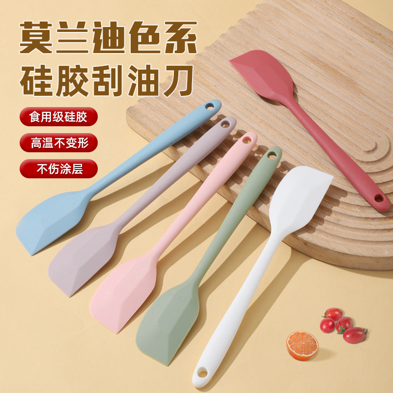 Large small size One-piece Silicone Spatula Cream Cake Spatula Chocolate Mixing Knife Spatula Baking Tools