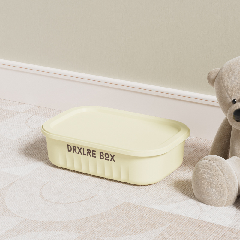 Caja de almacenamiento de PP de piso doméstico transfronterizo apilable engrosada de gran capacidad caja de almacenamiento de artículos diversos de juguete cesta de almacenamiento