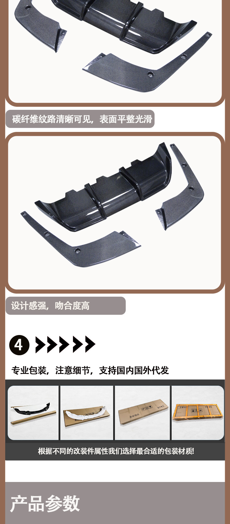 Applicable to 2012-2016 BMW M6 F12 F13 V carbon fiber rear lip tail lip rear lower guard plate
