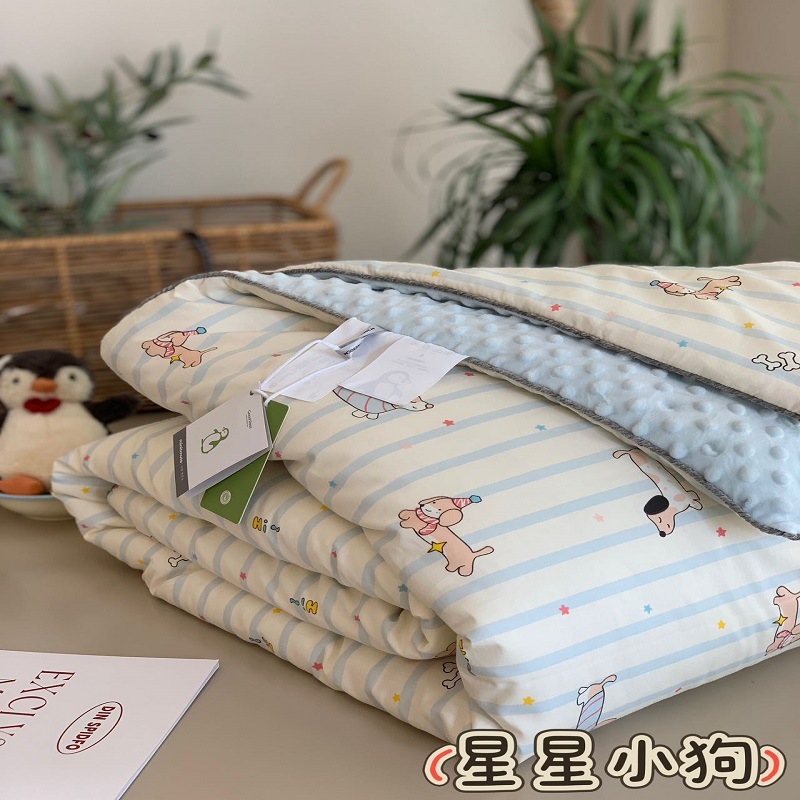 全棉印花豆豆被纯棉小碎花豆豆被芯可机洗秋冬豆豆被单双人春秋被|undefined