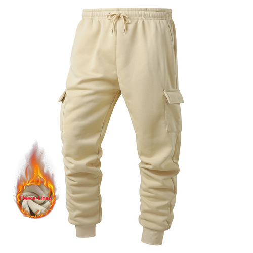 (Exclusive Edition) [EUR Code No Conversion Required] Autumn/Winter Thickened Work Pants Men's Long Pants Underwear with Inner Belt