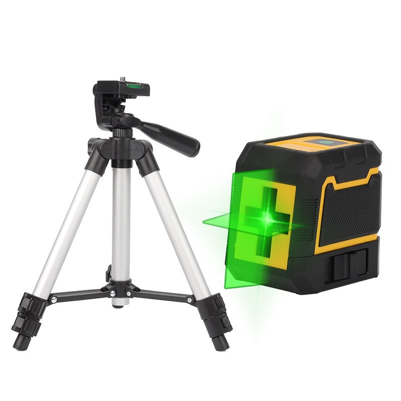 Nivel Láser de Dos Líneas Transfronterizo, Medidor de Nivel de Luz Potente, Nivel Láser de Autonivelación Específico para Exteriores.