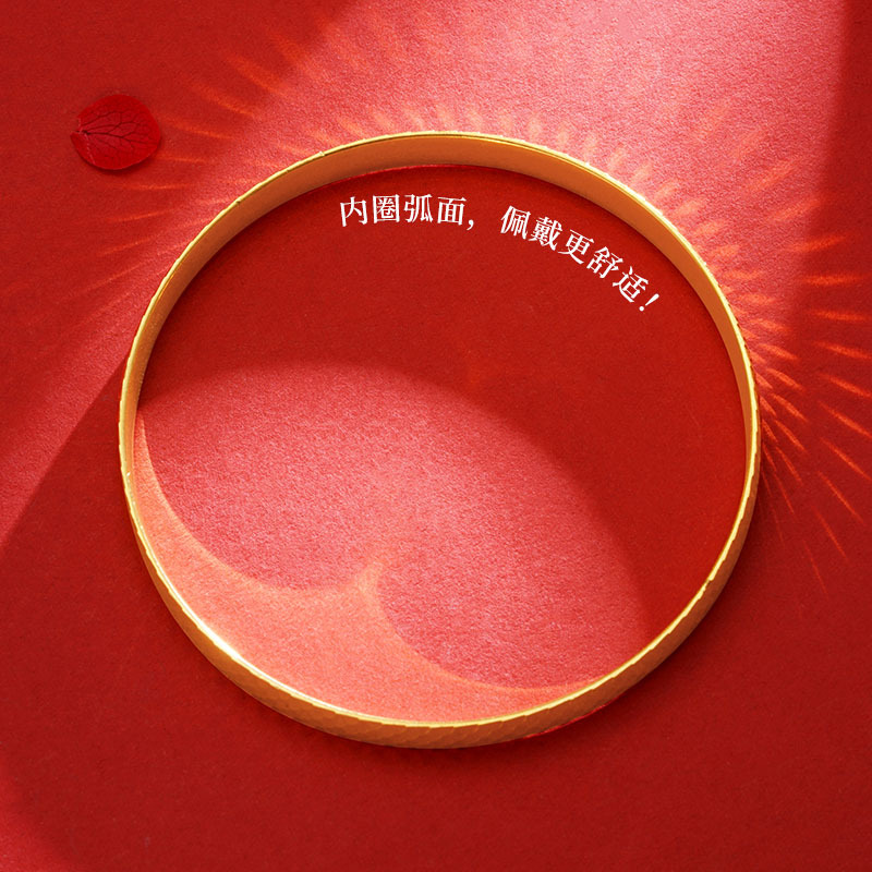 Explosión dragón escala pulsera sentido avanzado de la mano cerrada adornos punto onda arco herencia antigua red rojo no se desvanecen chapado en oro joyería