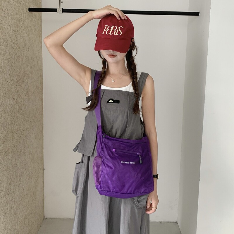 Japanese-Style Mont-Bell Lightweight Foldable Storage Bag Casual Sports Outdoor Travel Shoulder Crossbody Bag Japanese-Style Mont-Bell Lightweight Foldable Storage Bag Casual Sports Outdoor Travel Shoulder Crossbody Bag