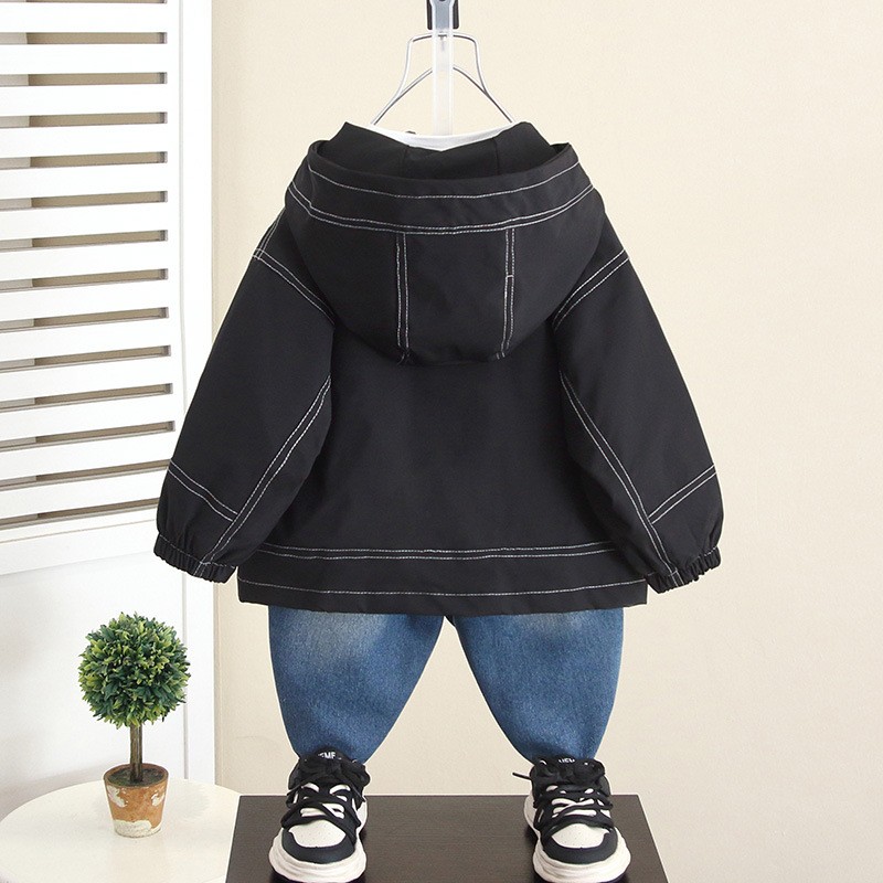 6066 Chaqueta de chaquetas para niños Primavera y otoño 2024 Nuevo estilo Ropa para niños Chaquetas de estilo occidental Tesoro para hombres Otoño Casual