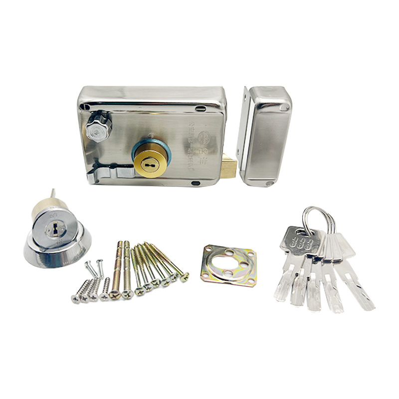 Cerradura de puerta de acero inoxidable antigua, hoja de clase C 9219, cerradura de puerta de hierro al aire libre, cerradura de puerta de cobre, cerradura de puerta de papel anti - estaño