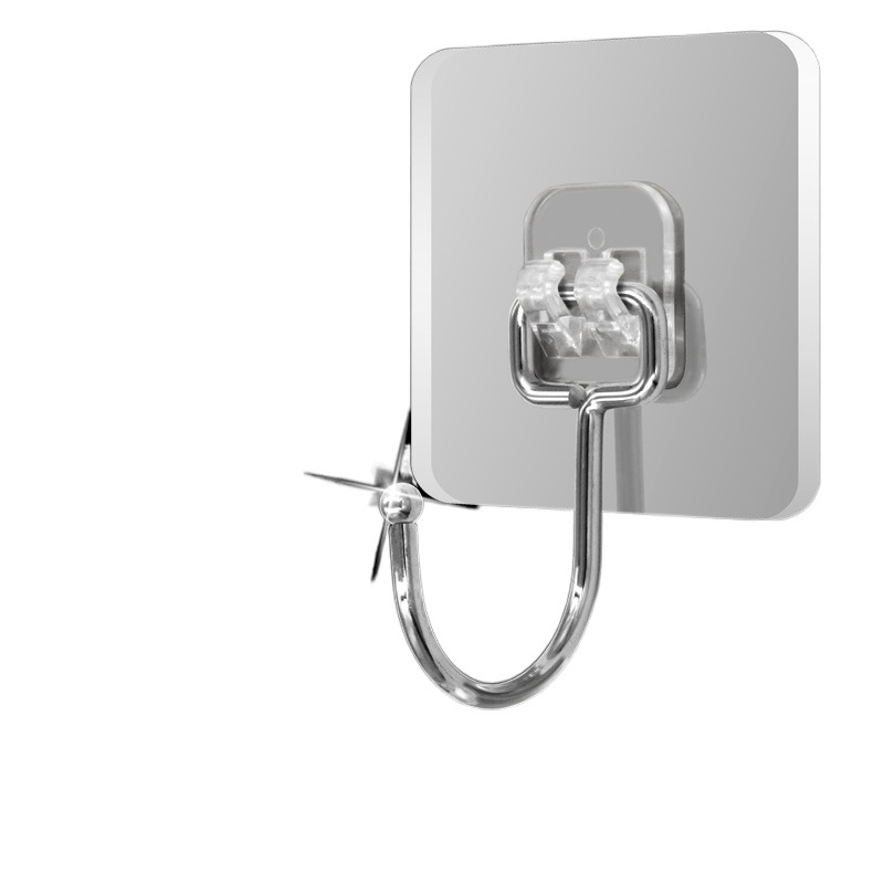 Gancho adhesivo perforación de cal gancho de pared sin cemento gris blanco dormitorio Beiqin gancho adhesivo pegado pared blanca