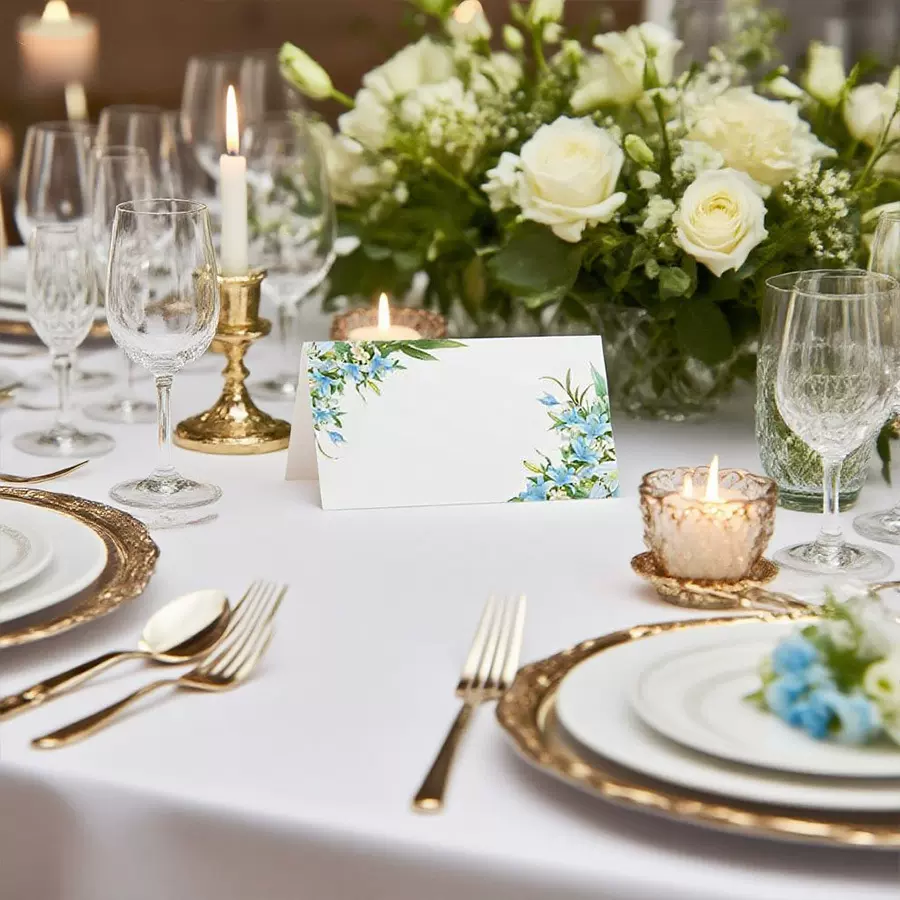 席位卡 高颜值环保加厚材质 聚会排队 婚礼餐厅桌卡 礼物祝福贺卡