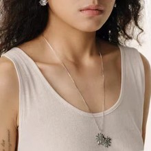 民族风花精灵若蜜项链纳西族东巴文长项链百搭小众设计款吊坠女