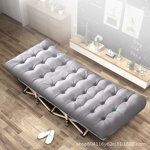 Folding bed single person nap bed office recliner care home portable outdoor simple military bed wholesale