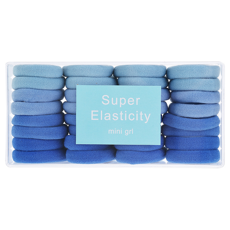 2025 nuevo anillo de cabello para niños de color sólido grueso toalla gruesa cuerda de cabello no es fácil de romper elástica cola de caballo tocado de banda de goma