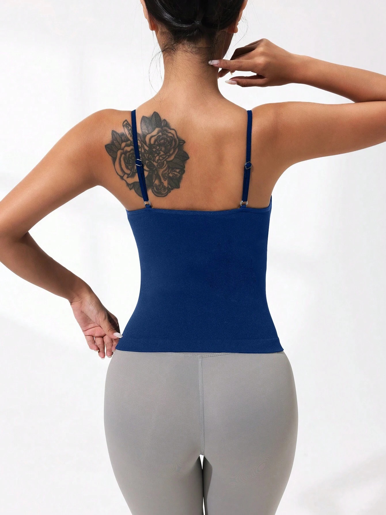 Chaleco de sujetador de yoga deportivo de alta elasticidad sin costuras, almohadilla para el pecho desmontable de una pieza, correa para el hombro ajustable, interior corto