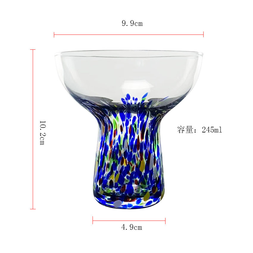 Colorful Material Dot Ice Cream Cup Bowl Colorful Hydroponic Vase Single Inner Box Plus Foam Packaging