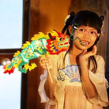 龙年非遗手工舞龙飞天灯笼儿童创意制作装饰玩具幼儿园diy材料包