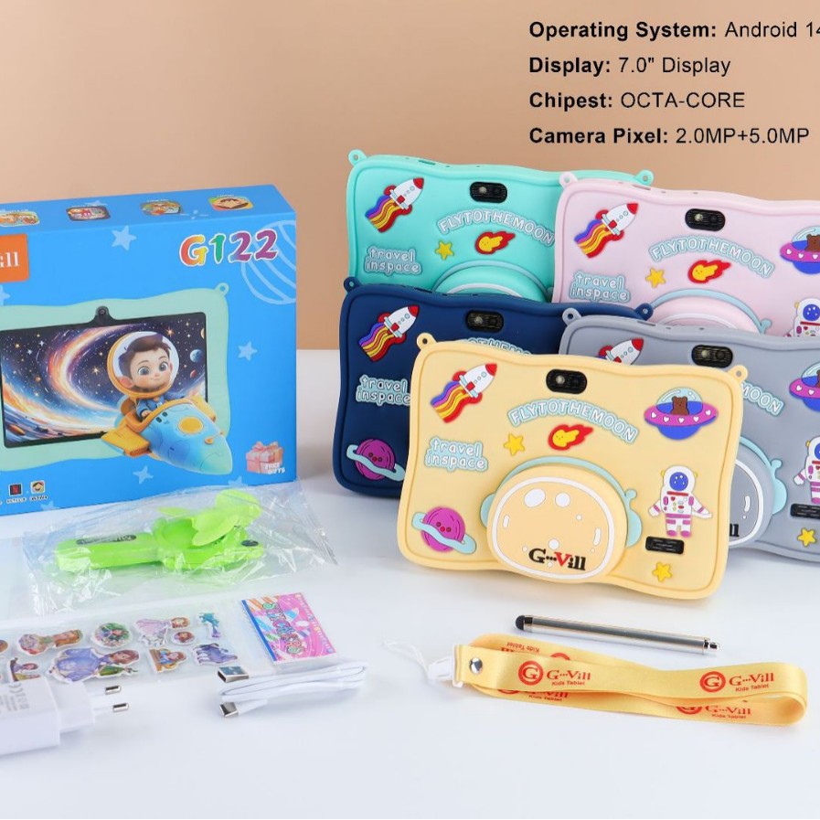 G122 Cross-Border 7inch Wifi Intelligent Learning Machine Factory Wholesale Tutoring Machine Tablet Factory