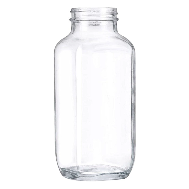 Оптовая Интернет-Знаменитости Бутылка Напитка Бутылка Чая С Молоком Кофейная Бутылка Квадратная Стеклянная Бутылка Рисовое Вино Фруктовый Уксус Бутылка Сока Самонаварочная Суб-бутылка