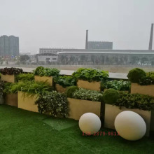 玻璃钢圆球雕塑户外玻璃钢仿真砂岩圆球造型雕塑玻璃纤维仿砂岩球