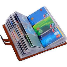 新款防磁卡套放卡的名片夹收纳册便携防盗刷防磁男女式大容量卡包