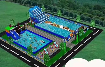 <large Water and land Recreation equipment inflation Amusement Park Leisure Cool leisure time entertainment Parenting Experience Hall
