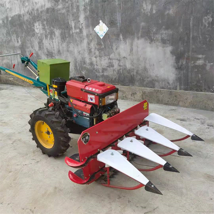 水冷195柴油机电启动手扶前置割倒机 小麦水稻牧草油菜割倒机