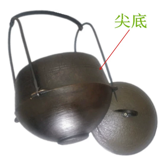 Грубое железо Ding Pot Studios Shengting pot Тушеная кастрюля из чугуна Ding pot грубое железо верхняя кастрюля грубое железо традиционный трехногий верх двойные ушки