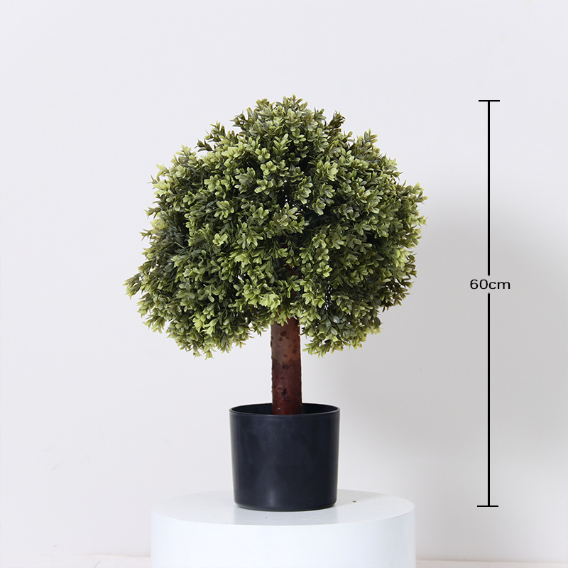 Simulación de bola de hierba de Milán, falsa planta verde, planta en maceta, decoración de piso para el hogar de interior, decoración de bolas, paisajismo de plantas biónicas