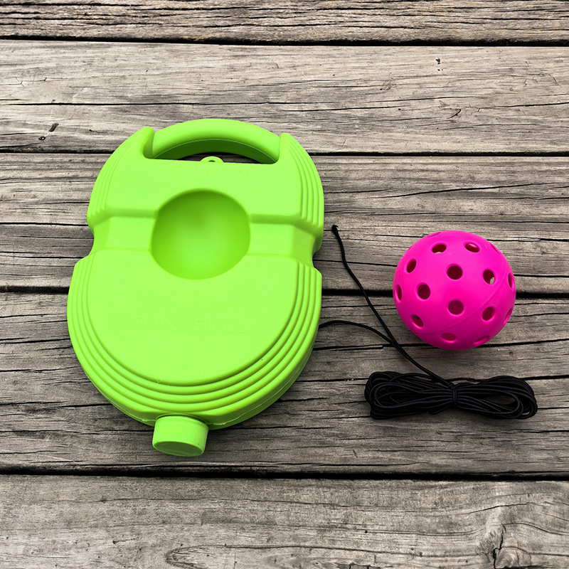 녹색 트레이너 + 장미 빨간 공 + 탄성 로프