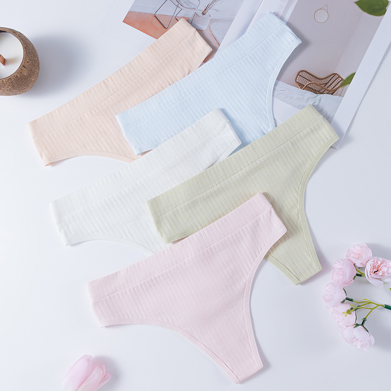 Bragas de mujer sexy transfronteriza tanga deportiva transpirable de algodón tanga sexy banda elástica sexy panty