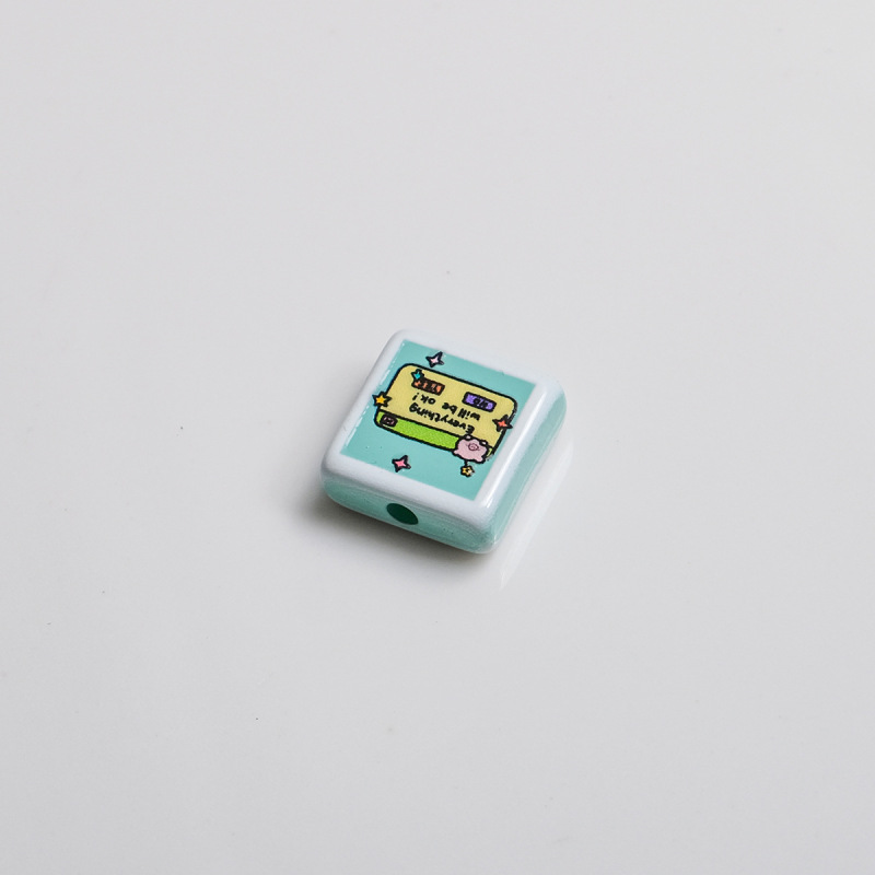 卡通组合照相机拍立得组合穿孔珠串珠手机链条手链diy饰品配件|undefined
