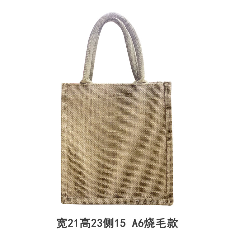 Bolso de lino No impreso en stock buen producto regalo Bolsa De yute algodón Lino Bolsa De yute bolso de lino pintado a mano DIY