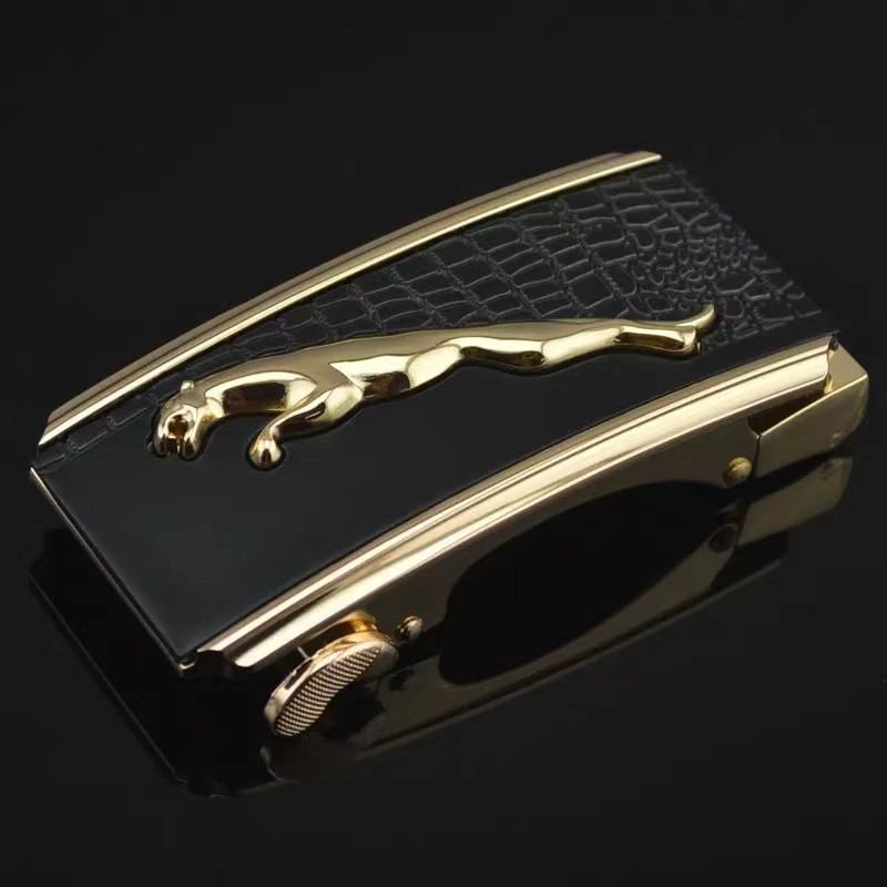 Wholesale automatic deduction zinc alloy waist belt head hardware belt buckle high-end men's belt buckle