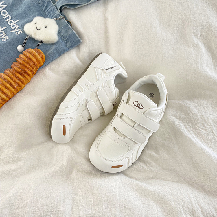 Thick-Soled Women's Shoes Velcro 2025 Autum Versatile Casual Sneakers Fashionable Comfortable Breathable Sports Casual Shoes for Women