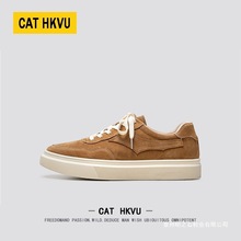 美国轻奢男鞋秋季老钱风真皮高端男士休闲运动板鞋子男款