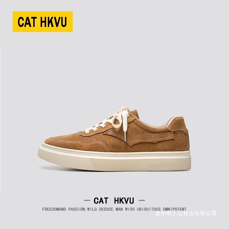 美国轻奢男鞋秋季老钱风真皮高端男士休闲运动板鞋子男款