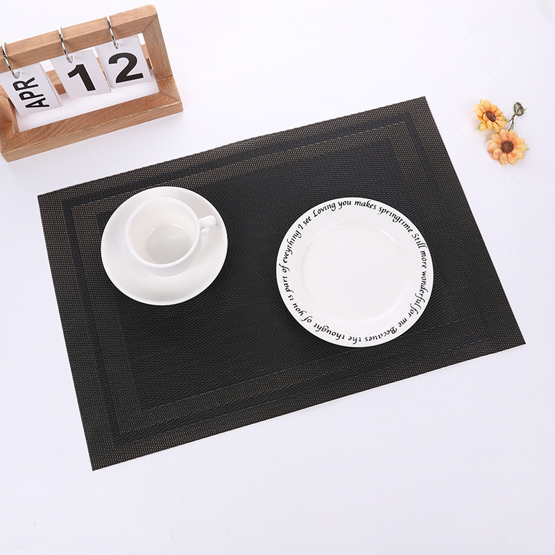 Mantel de mesa Teslin Mantel de mesa occidental PVC spot mantel de mesa lavable antideslizante y resistente al calor suministros de cocina mantel