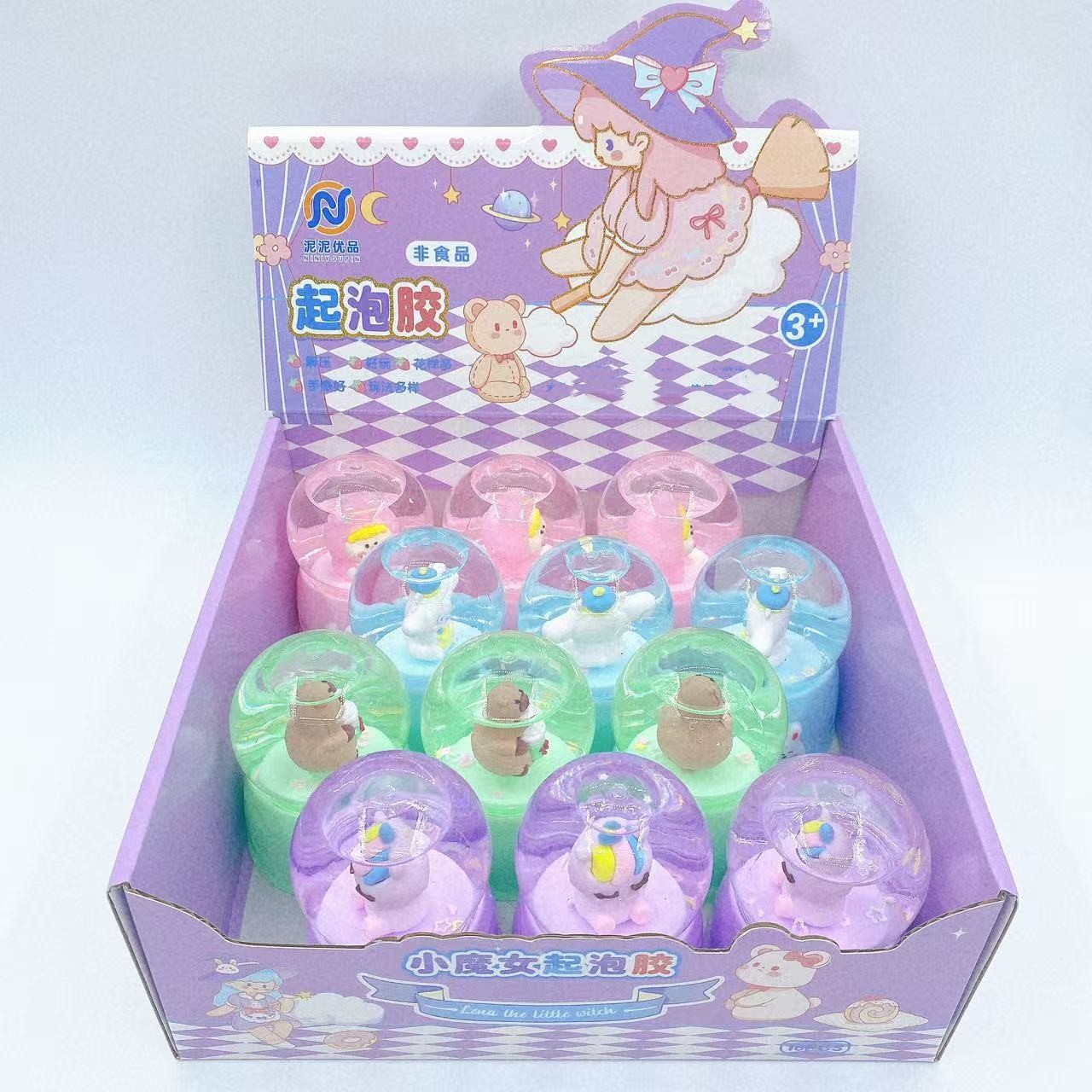 Juguetes para niños tazas de cristal pegamento espumante lindo dibujos animados de alto valor de color barro de cristal slime barro de cristal 2 yuanes lotes de departamentos