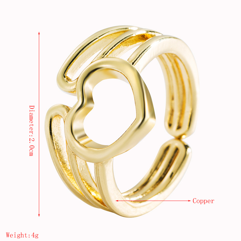 Fashion Copper Heart Artificial Gemstones Women'S display picture 1