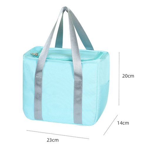 Insulated Lunch Bag, Food Container Bag, Leak-Proof and Oil-Proof Portable Lunch Bag for Students and Office Workers, Thick Insulated Meal Bag with Handle